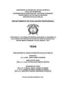 departamento de evaluaci&oacute;n profesional