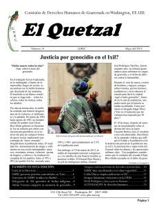 Justicia por genocidio en el Ixil?