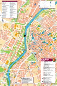 Tourist map of Valladolid