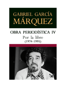 Entrevista de Gabriel García Márquez a Firmenich a