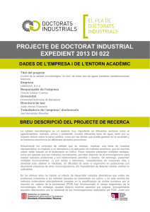 projecte de doctorat industrial expedient 2013 di 022