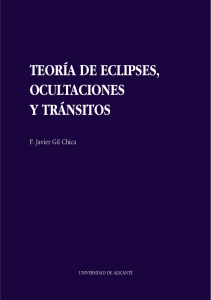 Teoria de eclipses, ocultaciones y transitos - RUA
