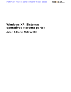 Windows XP. Sistemas operativos (tercera parte)