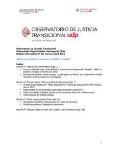 1 Observatorio de Justicia Transicional Universidad