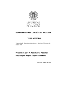 DEPARTAMENTO DE LING&Uuml;&Iacute;STICA APLICADA TESIS