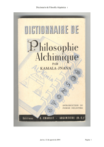 Diccionario de Filosofia Alquimica