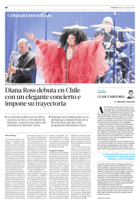 Diana Ross debuta en Chile con un elegante