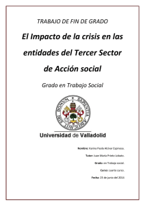 Impacto de la crisis en las entidades del Tercer Sector de