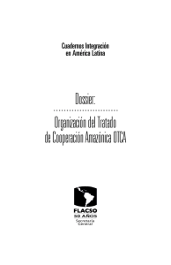 Dossier: Organización del Tratado de Cooperación Amazónica OTCA