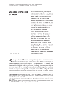 El poder evangélico en Brasil