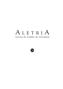 aletria - Portal de Periódicos da Faculdade de Letras