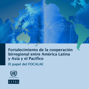 I. El Foro de Cooperación América Latina- Asia