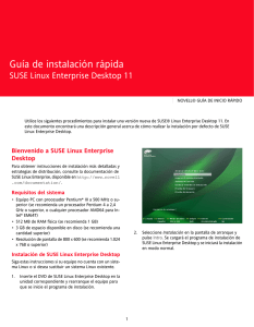 Documentación de SUSE Linux Enterprise Desktop
