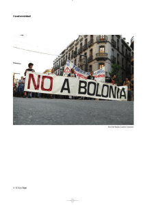 La crisis universitaria y Bolonia
