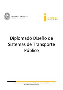 (Descriptor Diplomado Diseño de Sistemas de Transporte