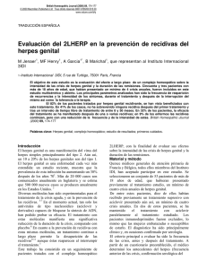 Evaluación del 2LHERP en la prevención de recidivas del herpes