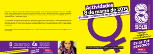 Díptico actividades 8 de marzo - Federación de Enseñanza de Madrid