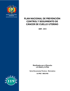 Plan Cancer de Cuello Uterino - Marie Stopes International Bolivia