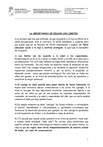 orientaciones sobre límites - Equipo de autismo de Murcia