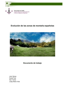 Evolución de las zonas de montaña españolas - Inici