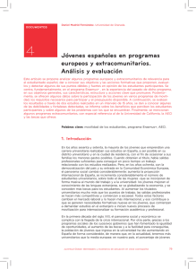 Cap 4. Jóvenes españoles en programas europeos y