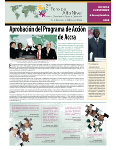 Aprobación del Programa de Acción de Accra