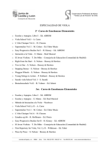 Viola - Conservatorio Profesional de Música "Tomás Luis de Victoria