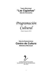 programa cultural primer semestre 2014