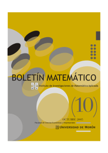 Boletín Matemático N° 10
