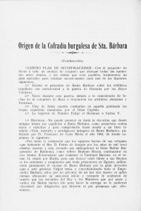 Origen de la Cofradía burgalesa de Sta. Bárbara