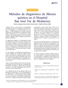Métodos de diagnóstico de fibrosis quística en el Hospital San José