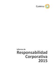 Informe de Responsabilidad Corporativa 2015