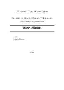 JSON Schema - Departamento de Computación