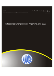 Indicadores Energéticos de Argentina, año 2007