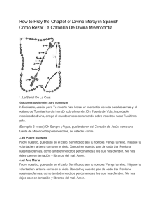 How to Pray the Chaplet of Divine Mercy in Spanish Cómo Rezar La
