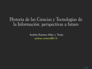 Historia de las Ciencias y Tecnologías de la Información