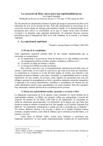 La sensación de Dios: claves para una espiritualidad joven 1. La