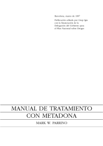 manual de tratamiento con metadona