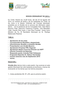 Acta 099 de 2015 - Ilustre Municipalidad de Tortel
