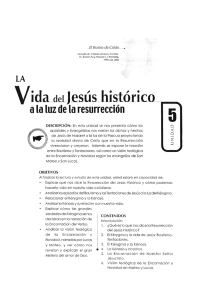 La vida del Jesús histórico a la luz de la resurrección