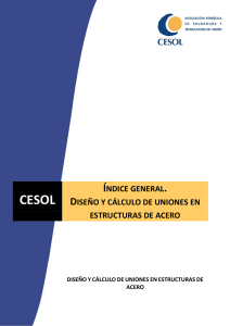 índice general. diseño y cálculo de uniones en estructuras