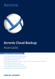 Acronis Backup Advanced (Cloud) 1.0 MB