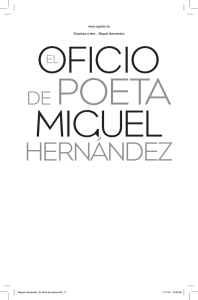 Oficio de poeta. Miguel Hernández, El