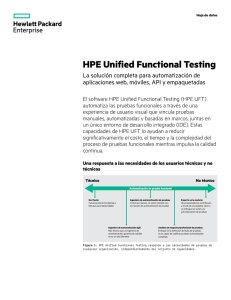 HPE Unified Functional Testing: La solución completa para