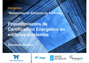 "Rehabilitación eficiente en edificios". Procedimientos de