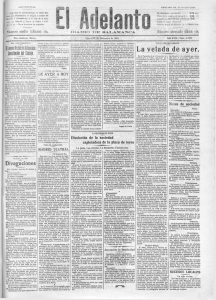 velada de ayer.