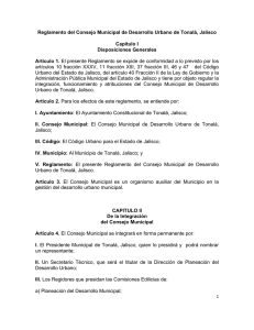Reglamento del Consejo Municipal de Desarrollo Urbano de Tonalá