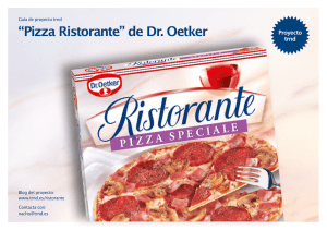“Pizza Ristorante” de Dr. Oetker