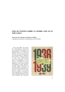 Guía de fuentes sobre la Guerra Civil en el País Vasco, José Luis de