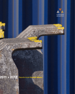 2011 → 2012 Reporte Anual Consejo Minero